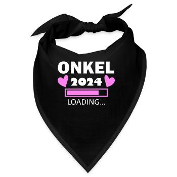 Onkel 2024 - Onkel werden - Onkel loading 2024 - Bandana - Schwarz - Vorne