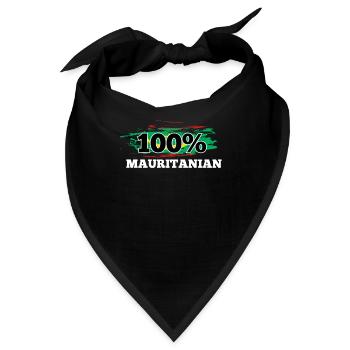 Mauretanien - Bandana - Schwarz - Vorne