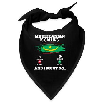 Mauretanien - Bandana - Schwarz - Vorne