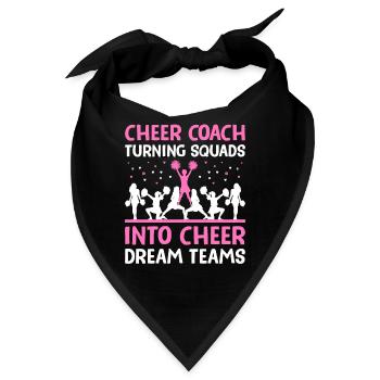 Cheerleading Coach Cheer Coach Cheerleader Cheer T - Bandana - Schwarz - Vorne