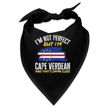 Kap Verde Flagge Cabo Verde Flagge - Bandana - Schwarz - Vorne