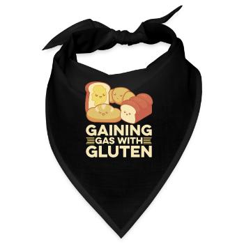 Glutenfrei Lustig - Bandana - Schwarz - Vorne