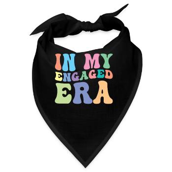 Verlobung Retro Groovy Verlobte - Bandana - Schwarz - Vorne