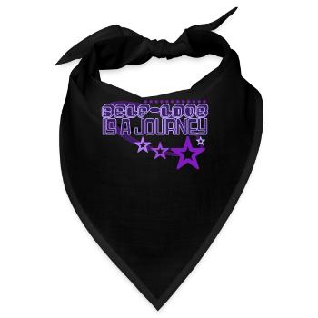 Self Love Is A Journey Y2K Nostalgia 2000s Aesthet - Bandana - Schwarz - Vorne