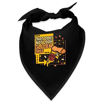 Glutenfrei Fun - Bandana - Schwarz - Vorne