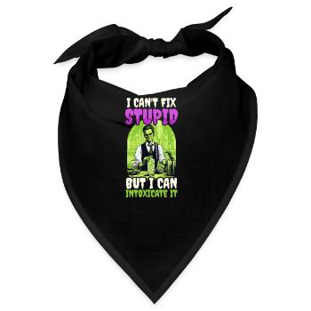 Halloween-Barkeeper, den ich berauschen kann - Bandana - Schwarz - Vorne