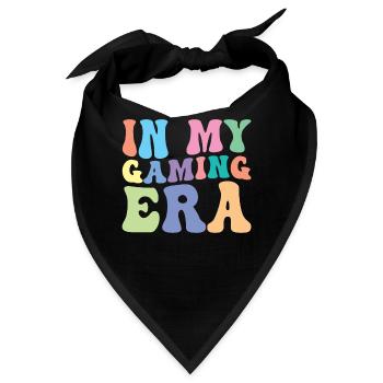 Gaming Retro Groovy In my Gaming Ear Gamer Girl - Bandana - Schwarz - Vorne
