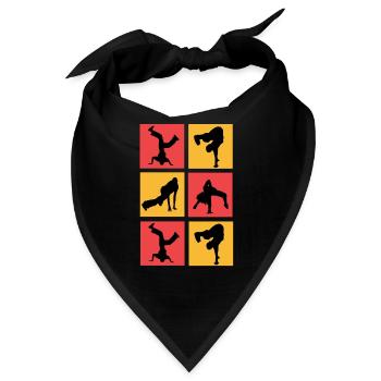 Breakdancing - Bandana - Schwarz - Vorne