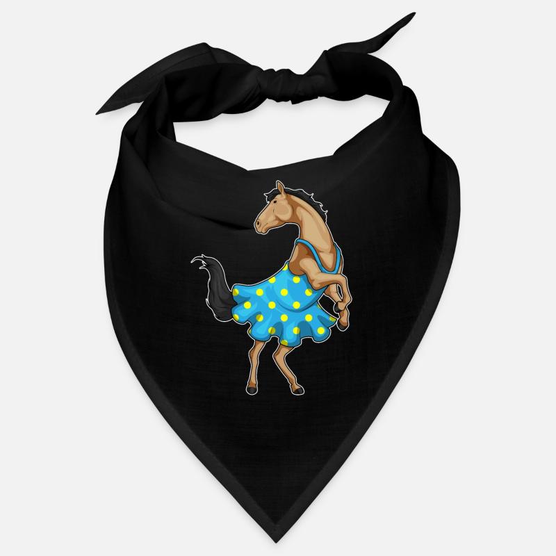 Pferd Polka Dots Kleid Bandana