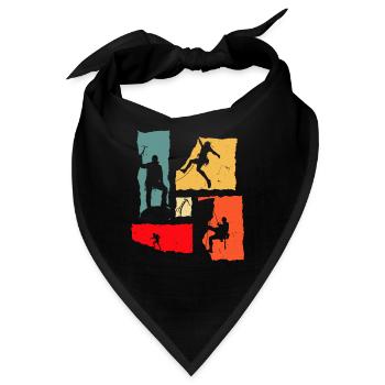 Climber Retro Climbing - Bandana - Schwarz - Vorne
