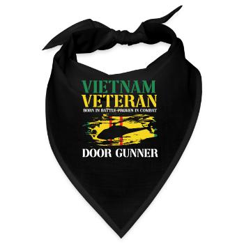 Us Army Vietnam Veteran - Bandana - Schwarz - Vorne