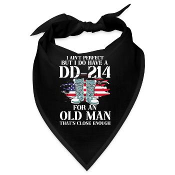 Us Army Vietnam Veteran - Bandana - Schwarz - Vorne