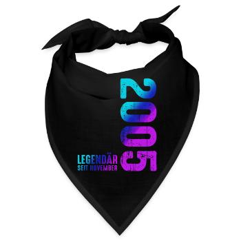 Since November 2005 Year 2005 Retro Vintage 2005 - Bandana - Schwarz - Vorne