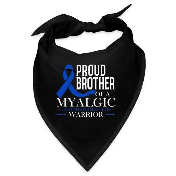 Stolzer Bruder Eines Myalgische - Bandana - Schwarz - Vorne