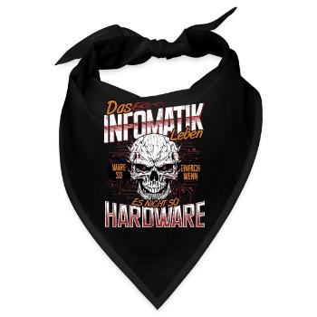 Informatiker Spruch Software Entwickler Nerd IT - Bandana - Schwarz - Vorne