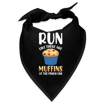 Marathon Marathonläufer Ziellinie Spruch Lustig - Bandana - Schwarz - Vorne