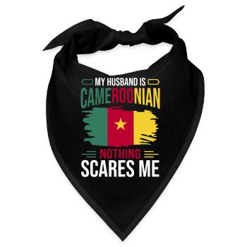 Kamerun Flagge Kamerun - Bandana - Schwarz - Vorne