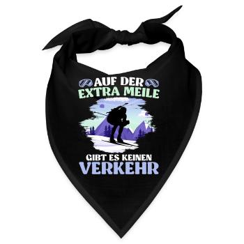 Skibergsteigen Auf der Extra Meile Kein Verkehr - Bandana - Schwarz - Vorne