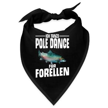 Forellen Angeln - Bandana - Schwarz - Vorne