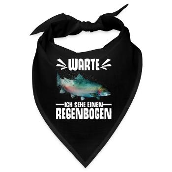 Forellen Angeln - Bandana - Schwarz - Vorne