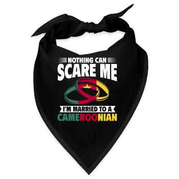 Kamerun Flagge Kamerun - Bandana - Schwarz - Vorne