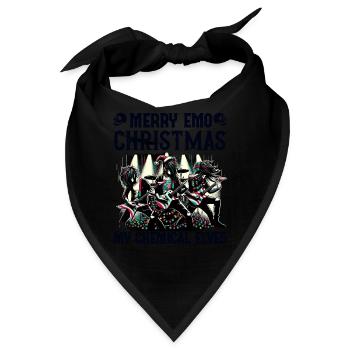 Merry Emo Christmas My Chemical Elves Emocore - Bandana - Schwarz - Vorne