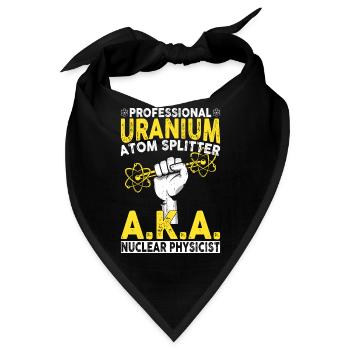 Nuklearingenieur - Bandana - Schwarz - Vorne