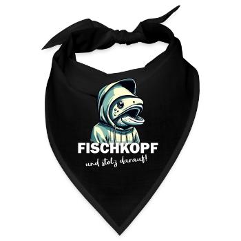 Fischkopf und stolz darauf - Bandana - Schwarz - Vorne