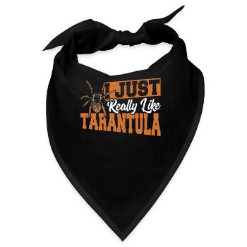 Taranteln Spinne Ich mag Taranteln einfach - Bandana - Schwarz - Vorne