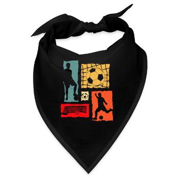 Soccer Player Retro - Bandana - Schwarz - Vorne