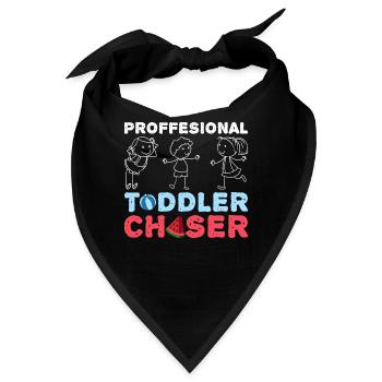 Au Pair Mädchen Kindergarten Nanny - Bandana - Schwarz - Vorne