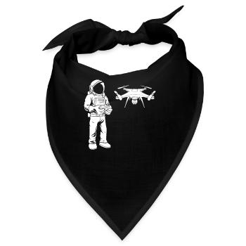 Drohne Quadrocopter Astronaut - Bandana - Schwarz - Vorne