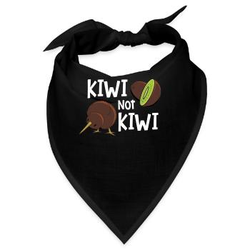 Kiwi - Bandana - Schwarz - Vorne