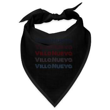 Vintage Guatemala Stadt - Retro Villa Nueva - Bandana - Schwarz - Vorne