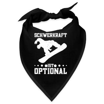 Snowboarden Skipiste Snowboarding Snowboardfahrer - Bandana - Schwarz - Vorne