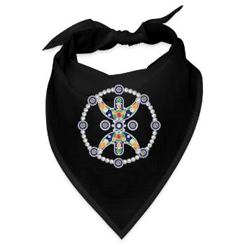 AMAZIGH ZYMBOLE BERBER Z IMAZIGHEN BIJOU KABYLE - Bandana - Schwarz - Vorne