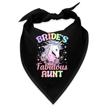 Hochzeit Brautparty - Bandana - Schwarz - Vorne