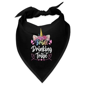 Brautparty Junggesellinnenabschied - Bandana - Schwarz - Vorne