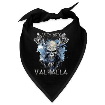 Walhalla Krieger Das Geschenk für Wikinger Fans - Bandana - Schwarz - Vorne