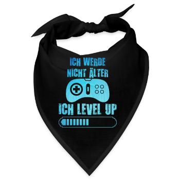 Video Spieler B-Day Werde nicht Älter Ich Level Up - Bandana - Schwarz - Vorne