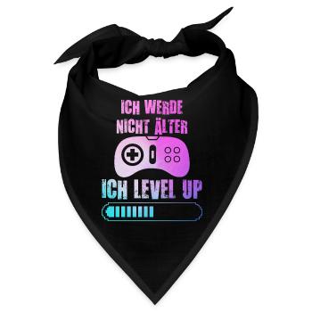 Video Spieler B-Day Werde nicht Älter Ich Level Up - Bandana - Schwarz - Vorne
