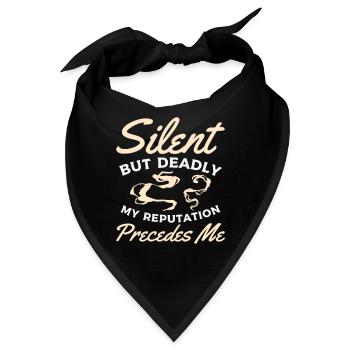 Furz Farting Crop Duster Dad Humor - Bandana - Schwarz - Vorne