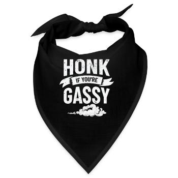 Furz Farting Crop Duster Dad Humor - Bandana - Schwarz - Vorne