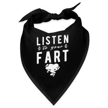 Furz Farting Crop Duster Dad Humor - Bandana - Schwarz - Vorne
