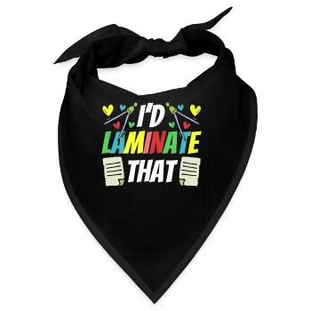 Ich Laminiere Diesen Paraprofessionellen Para - Bandana - Schwarz - Vorne