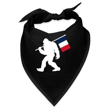 Frankreich - Bandana - Schwarz - Vorne