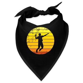 Badminton Badmintonspieler - Bandana - Schwarz - Vorne