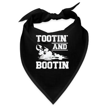 Furz Farting Crop Duster Dad Humor - Bandana - Schwarz - Vorne