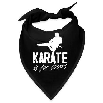 karate is for losers Design for a tang soo do - Bandana - Schwarz - Vorne
