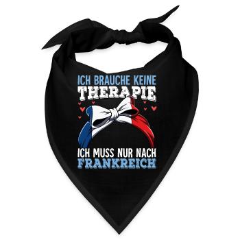 Frankreich - Bandana - Schwarz - Vorne